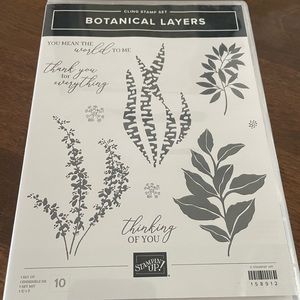 NEW Stampin Up! Botanical Layers Stamp Set!